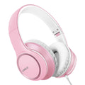 LORELEI X8 Over-Ear Wired Headphones with Microphone - Pearl Pink