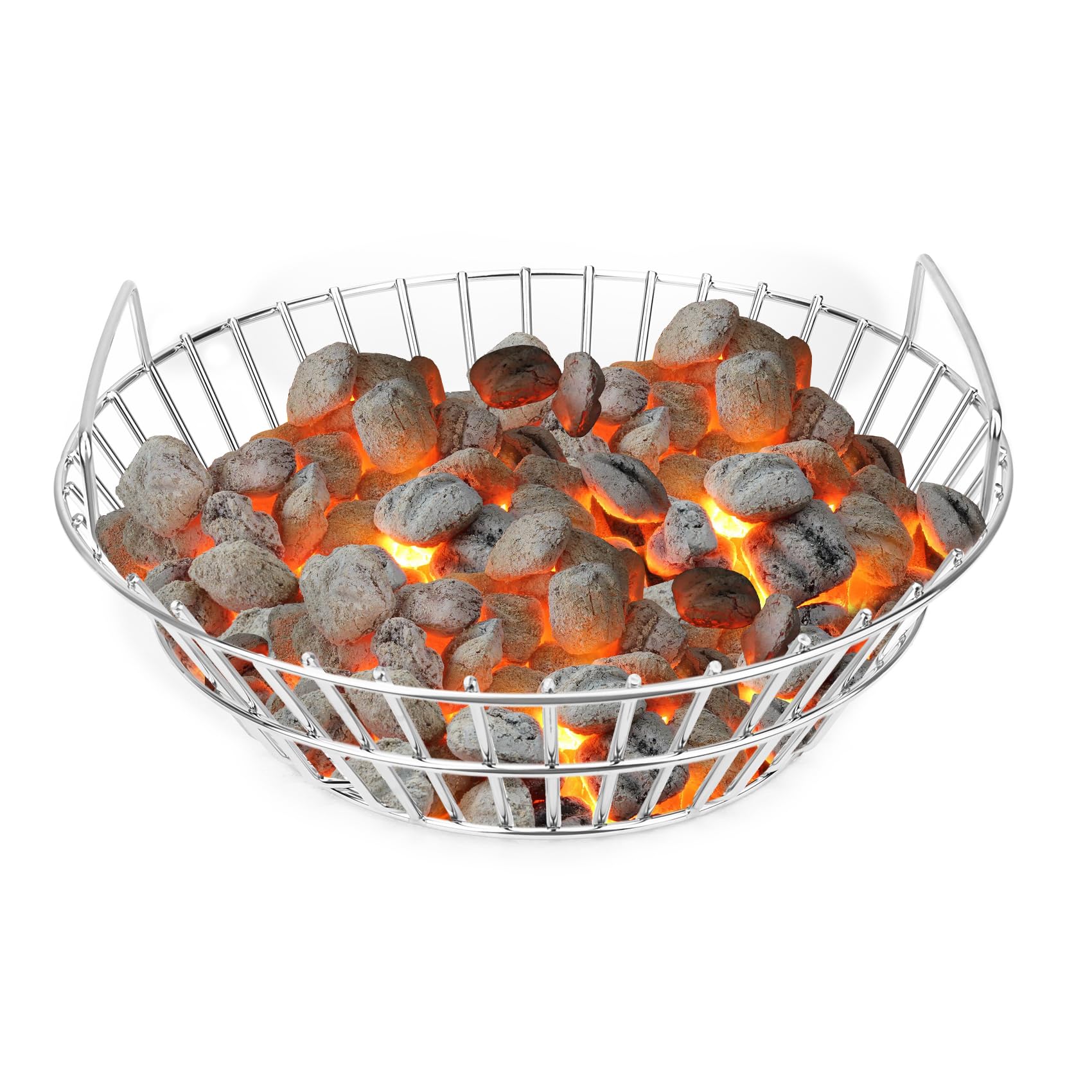 Onlyfire Stainless Steel Charcoal Ash Basket for Large BGE & Kamado Joe