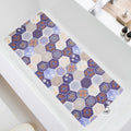 Jolof Store Non-Slip Loofah Bathtub Mat | Quick-Dry PVC Massage Mat - Navy