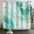 Jolof Store Green Marble Shower Curtain | Waterproof Polyester 180x180cm