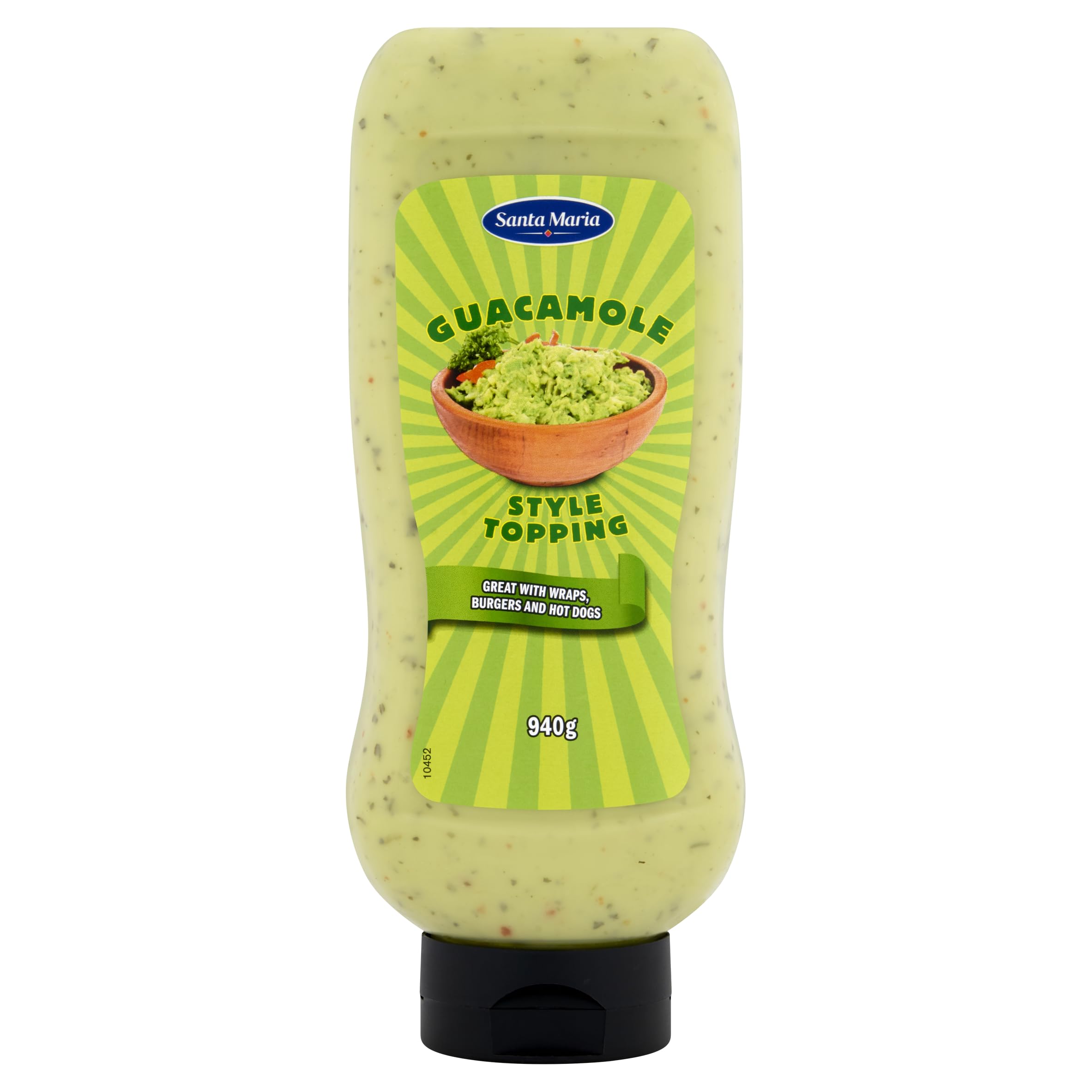 Santa Maria Guacamole Style Topping – Creamy Mexican Dip (940g)