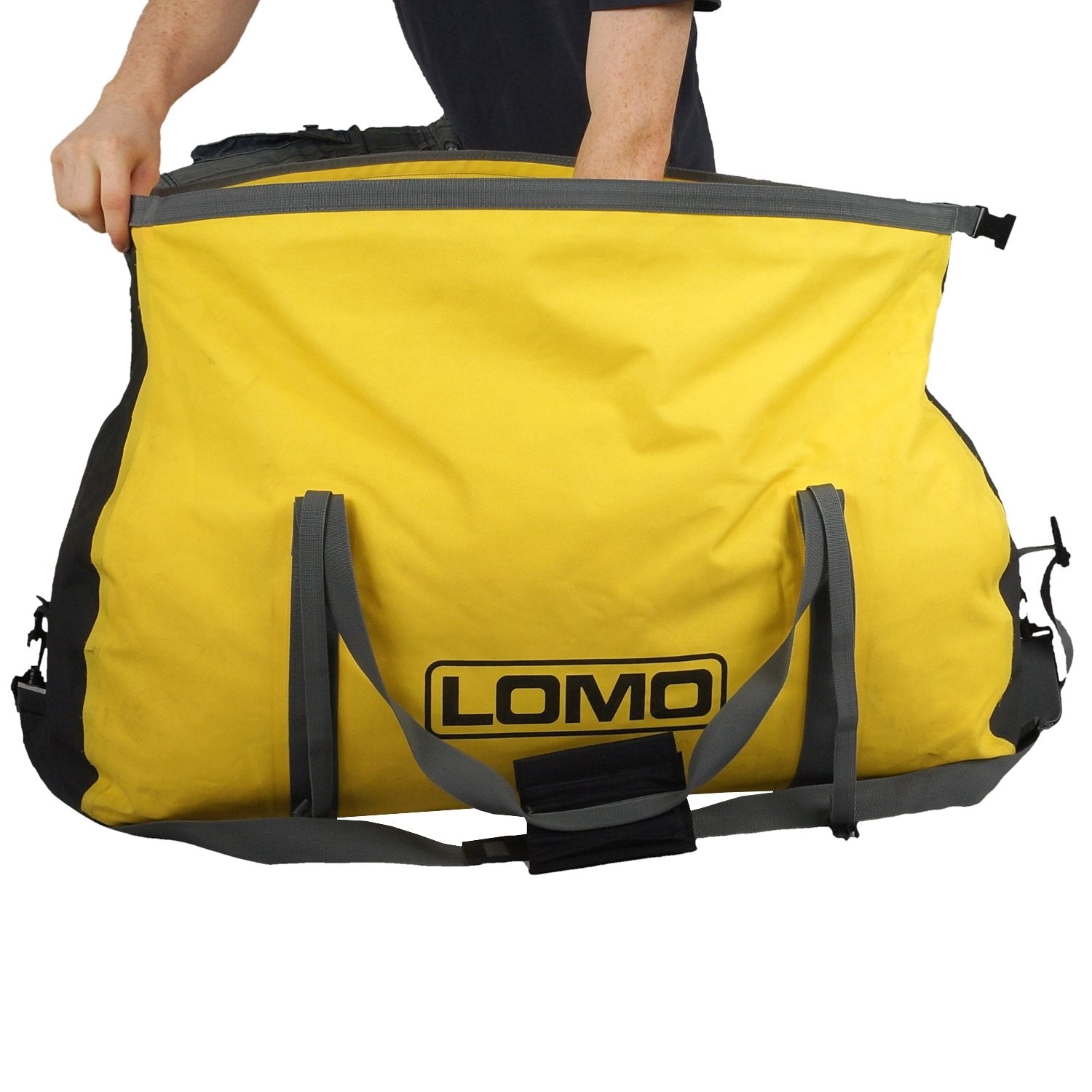Lomo 60L Waterproof Dry Bag Roll Top Holdall - Yellow |