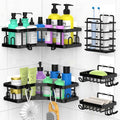 IMURZ 5-Pack Shower Caddy – Rustproof Adhesive Bathroom Storage Shelf