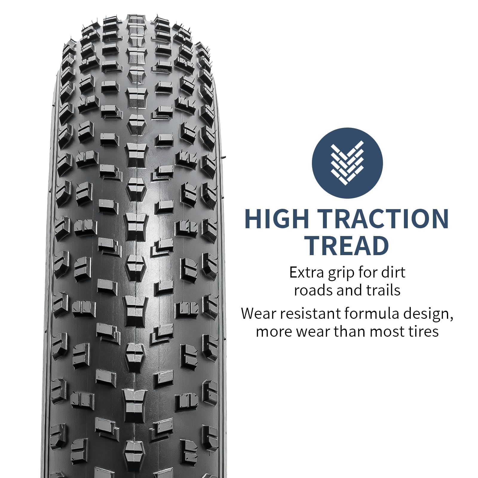 YunSCM 26x4.0 Fat Bike Tire and Heavy Duty Inner Tube Set | Folding