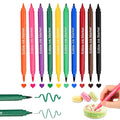FANWINKJ Edible Food Markers - 10Pcs Dual-Ended Pens for Cakes & Cookies