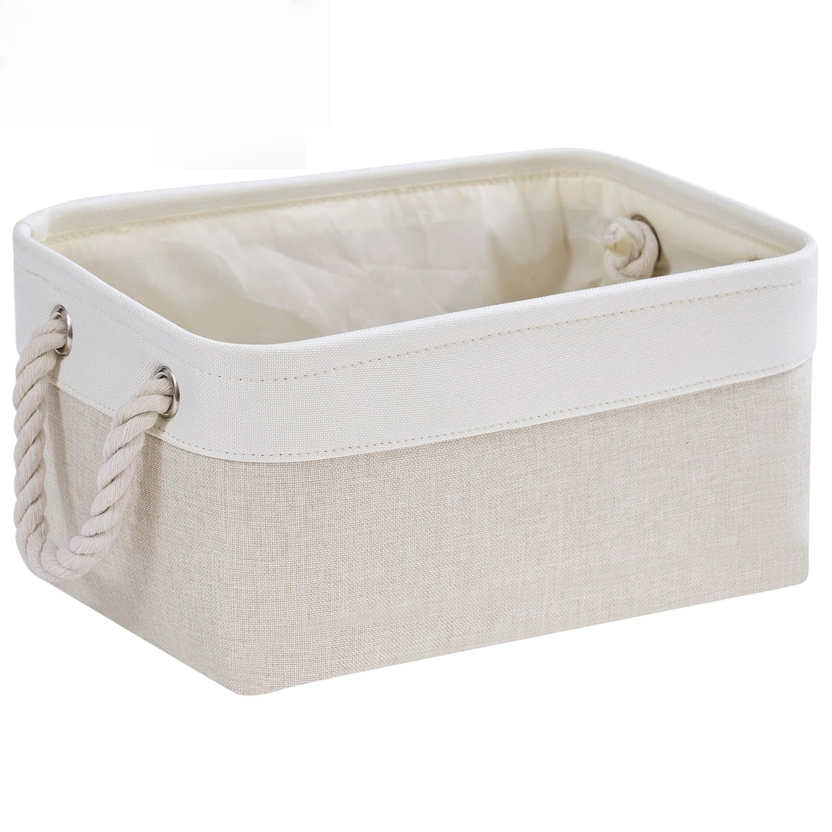 Mangata Small Storage Box, Thickened Fabric Storage Basket with Handles for Shelves Toy S, 1 Pack - image 1