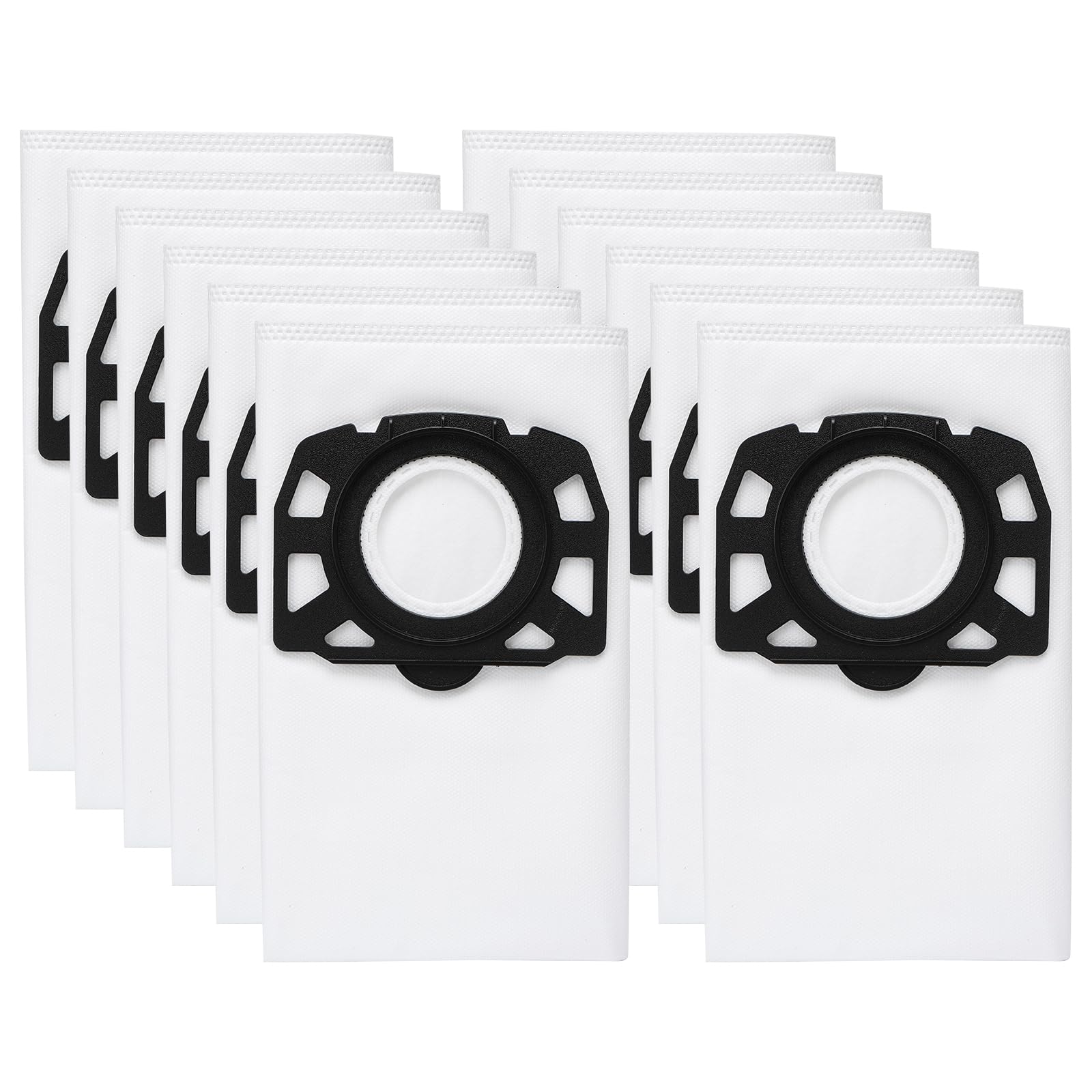 KFI 357 Filter Bags for Karcher WD2 WD3 MV3 - 12 Pack