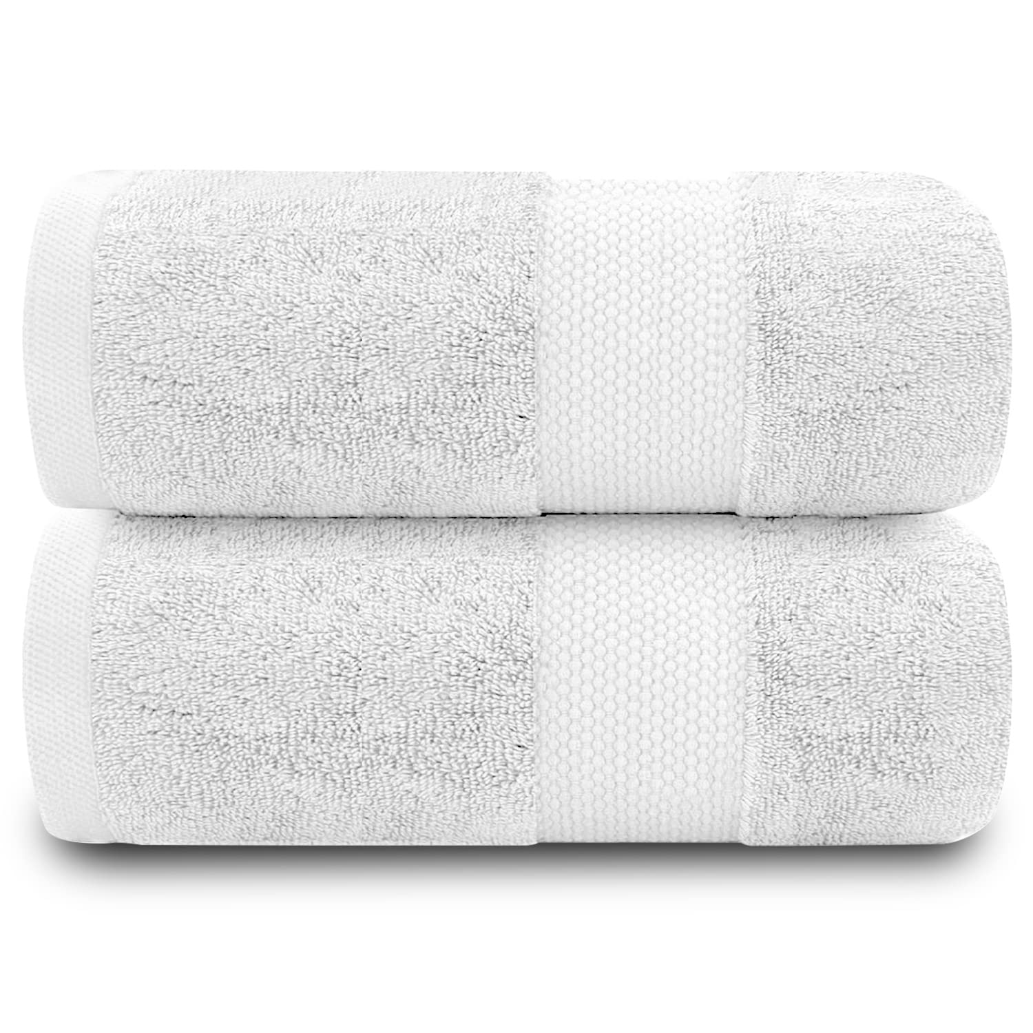 GC Gaveno Cavailia Miami 100% Cotton 700 GSM Bath Towels, White – 2PK