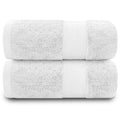 GC Gaveno Cavailia Miami 700 GSM Cotton Bath Sheets, White – 2 Pack