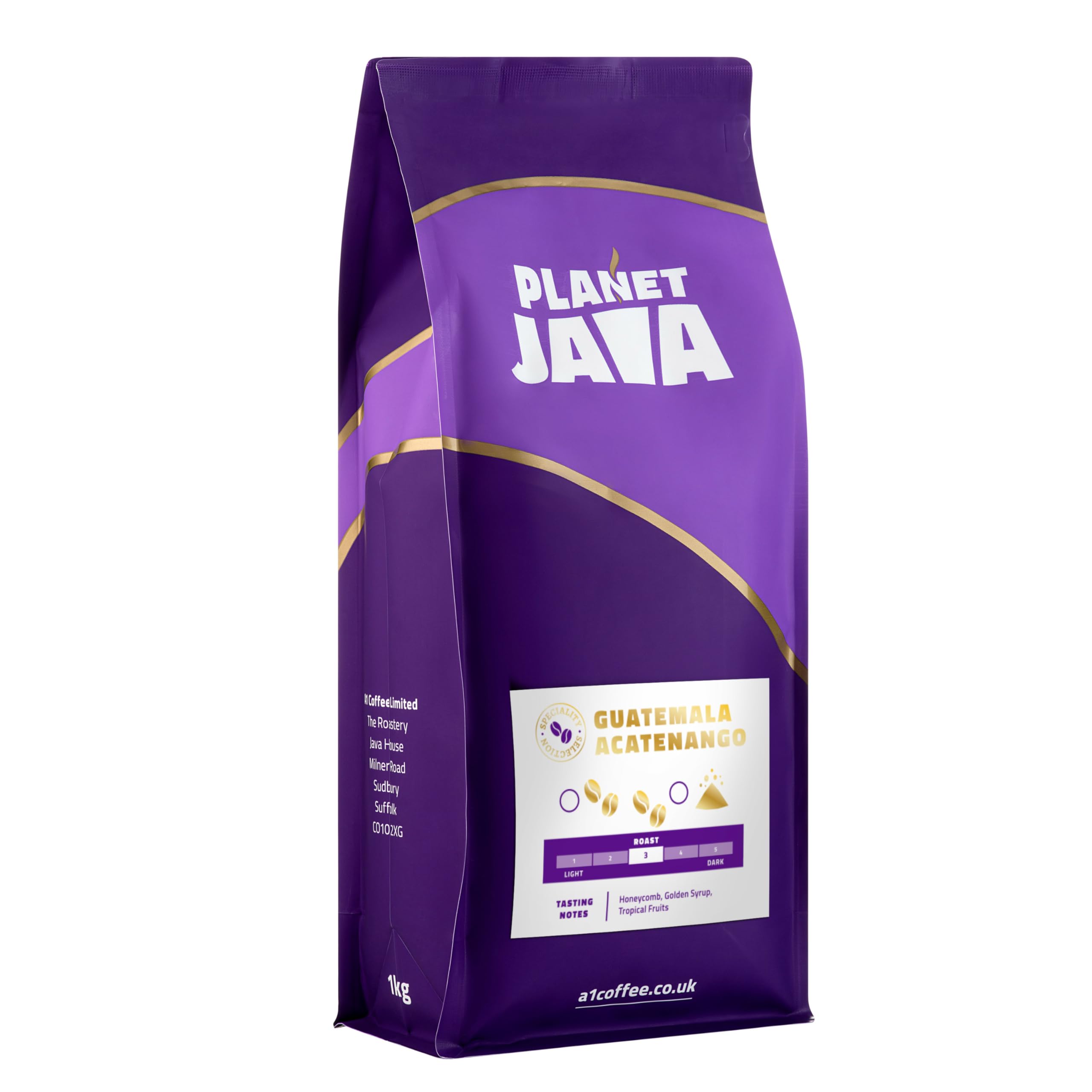 Planet Java Guatemalan Coffee Beans – 1kg Medium Roast 100% Arabica