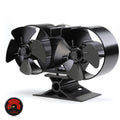 CRSURE 8-Blade Heat Powered Stove Fan | Silent Double Motor Log Burner