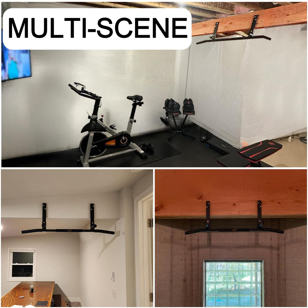 Fitarc Joist Mount Pull Up Bar – 42 Inch Heavy Duty Ceiling Chin Up Bar