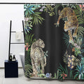 Jolof Store Leopard Jungle Shower Curtain | Heavyweight Polyester – 71x71