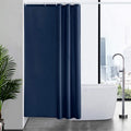 Furlinic Navy Shower Curtain | Mould Proof Waterproof Polyester – 47x78