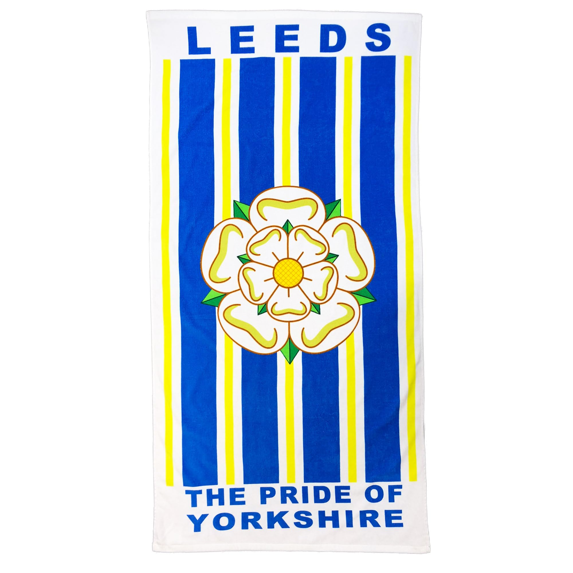 Leeds Yorkshire Rose Beach Towel | 100% Cotton Giant Bath Towel | 150x75cm