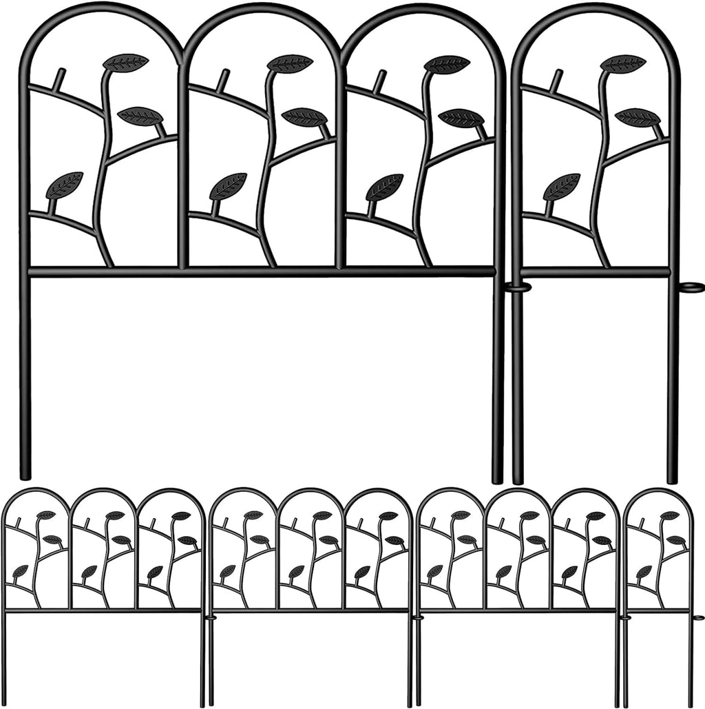Amagabeli Decorative Garden Fence | 6-Piece Rustproof Metal Border Edging