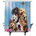 Ulticool Dog Animals Shower Curtain – 180x200cm Waterproof Polyester
