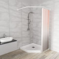 Diamond Corner Shower Curtain Rod | 304 Stainless Steel