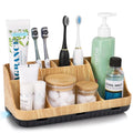PARKMANI Toothbrush Holder - 7 Slot Bathroom Countertop Organizer