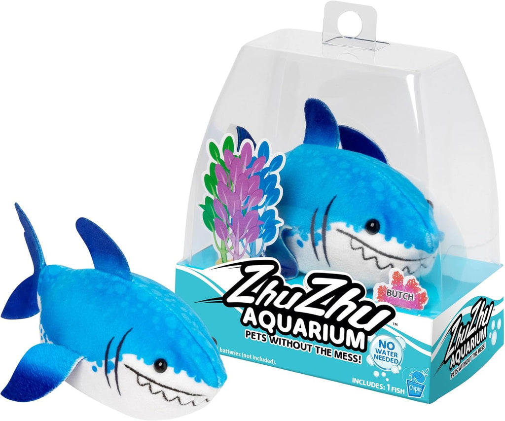 Zhu Zhu Fish by Snaps – Interactive Electronic Plush Land Swimming Toy