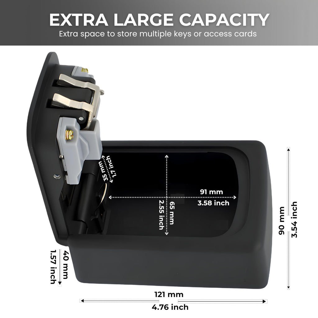 Alta Monte® Premium Key Safe – Outdoor Wall Mounted Key Lock Box, 4-Digit Combination, Heavy Duty Aluminium, Waterproof & Rust Resistant - image 2