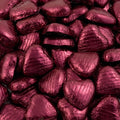 Italian Options Chocolate Foiled Hearts – 100 Burgundy Wedding Favors