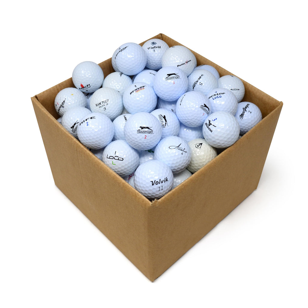 Second Chance Recycled Golf Balls – 100 Pack Assorted Grade A Lake Balls