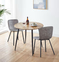 Hallowood Cullompton Dining Table & 4 Taupe Faux Leather Chairs