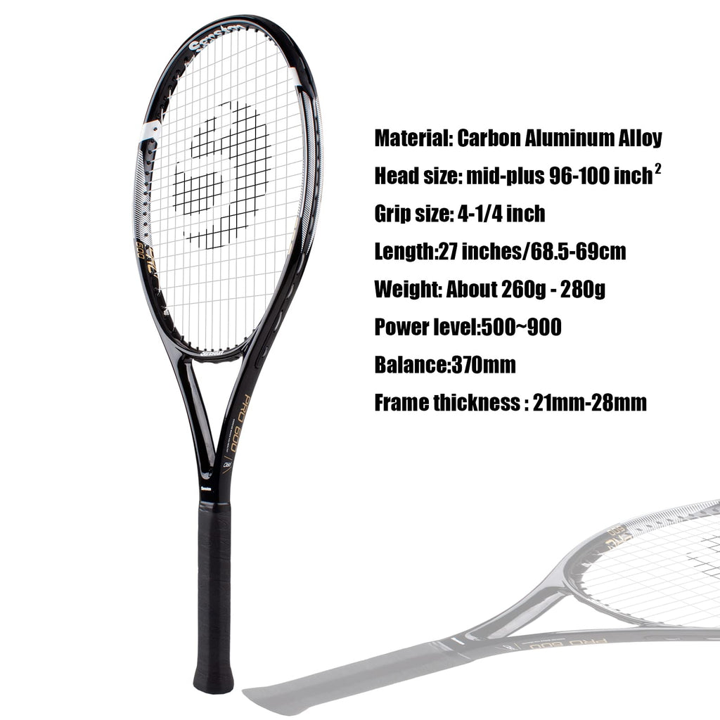 Senston 27 Inch Tennis Racket Set | Lightweight Carbon-Alloy Racquets