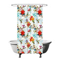 Floral Bird Shower Curtain – 120x200cm Anti-Mould Polyester