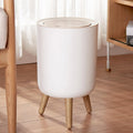 U2PICK 9L Mini Trash Bin with Lid | Modern Dog-Proof Plastic Waste Bin