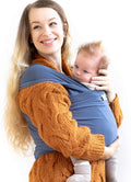 Boba Baby Sling Wrap – Stretchy Hands-Free Newborn Carrier, Vintage Blue