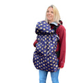 BundleBean Baby Carrier Cover – Waterproof Fleece Lined Rain Cover (Gold Bees)