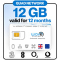 Wave Connect Quad Network Data SIM Card | 12GB 12 Months | 5G LTE