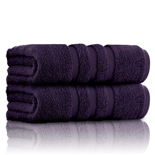 GC Gaveno Cavailia Luxury 550 GSM Zero Twist Cotton Bath Towel - Purple