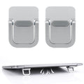 Bewudy 2PCS Portable Keyboard Riser, Self-Adhesive Mini Laptop Stand Invisible Computer Keyboard Stand for Desk