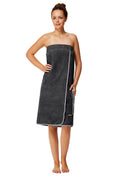 Sowel Women's Organic Cotton Sauna Kilt – GOTS Certified Towel, Grey