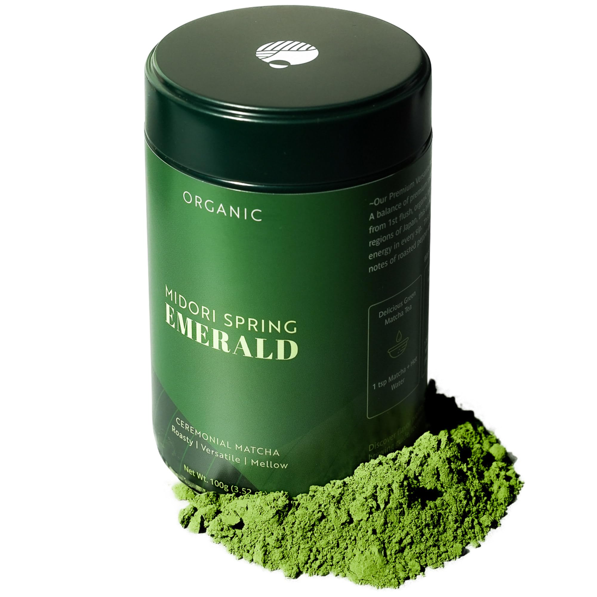 Midori Spring Emerald Organic Ceremonial Matcha Japanese Powder - 100g