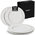 MIAMIO Oasis Ceramic Dinner Plates – 23cm Matte Stoneware Set of 4