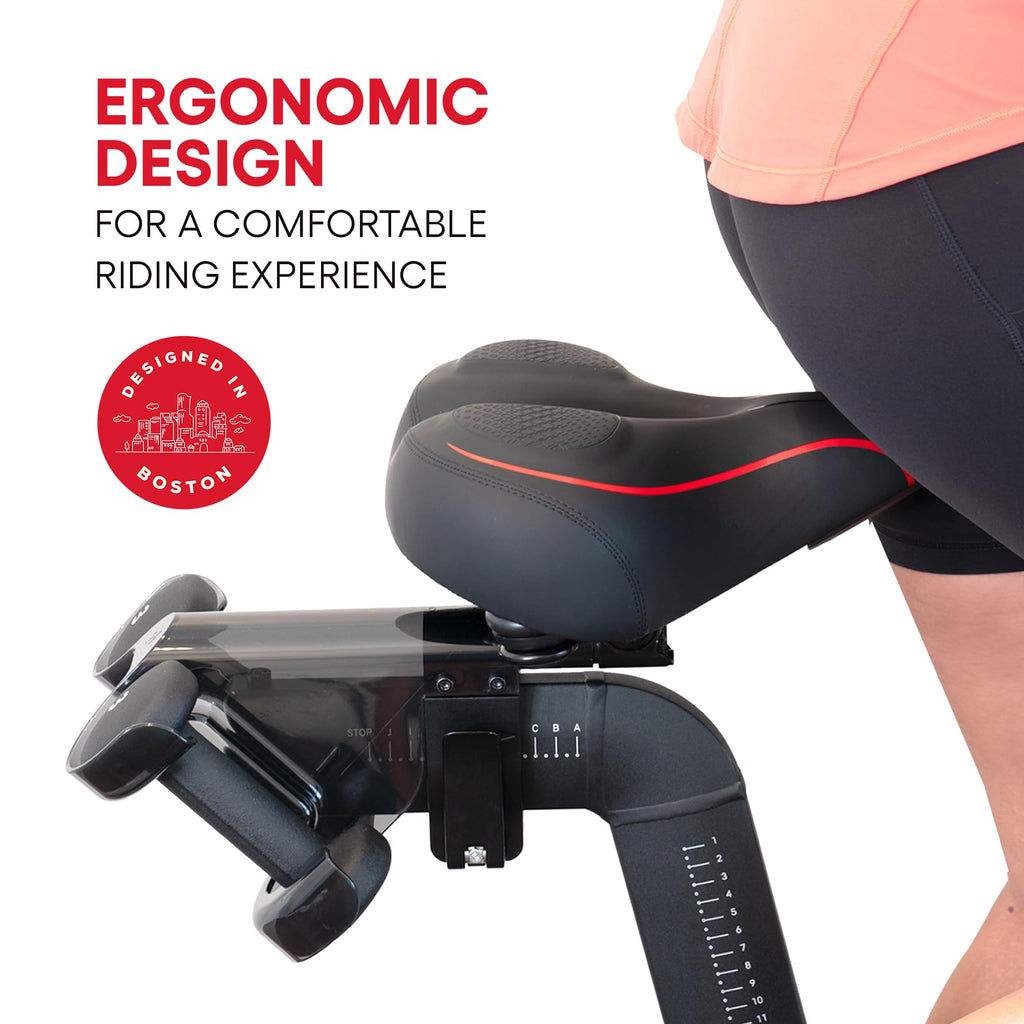 TrubliFit Extra Wide Bike Seat – Memory Foam Saddle for Peloton Bike