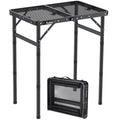 Anbte Folding Grill Table – 3 Adjustable Heights Heat-Resistant Mesh