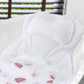 Jolof Store Bath Pillow – 4D Air Mesh Ergonomic Cushion with 6 Suction Cups