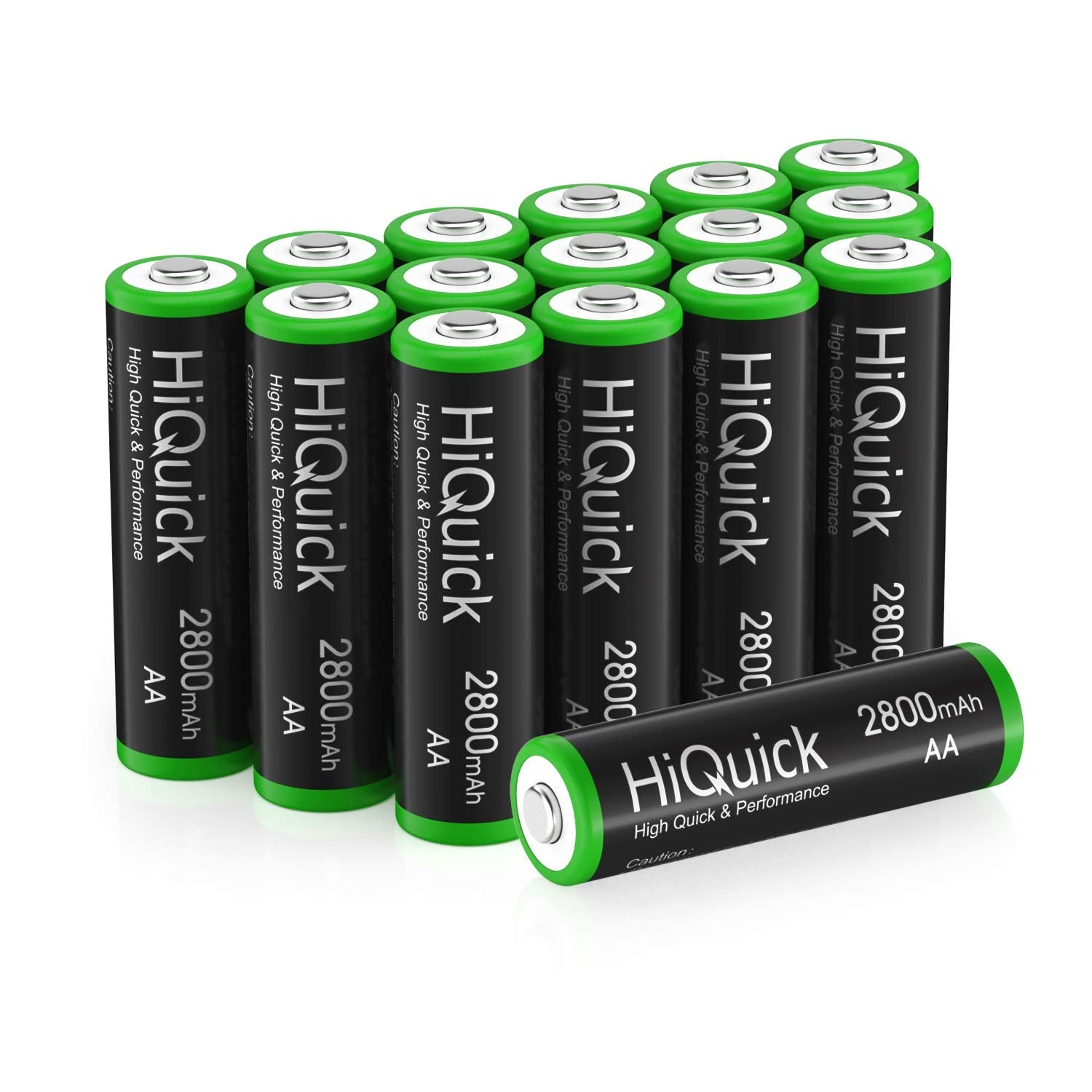 HiQuick AA Rechargeable Batteries 2800mAh 1.2V Ni-MH - 16 Pack