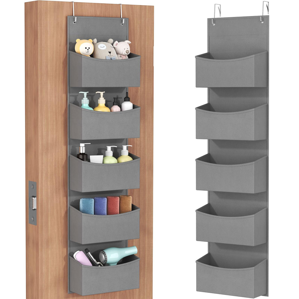 Lifewit Over the Door Storage, Wardrobe Storage Organiser, 4 Shelf, Gray - image 1