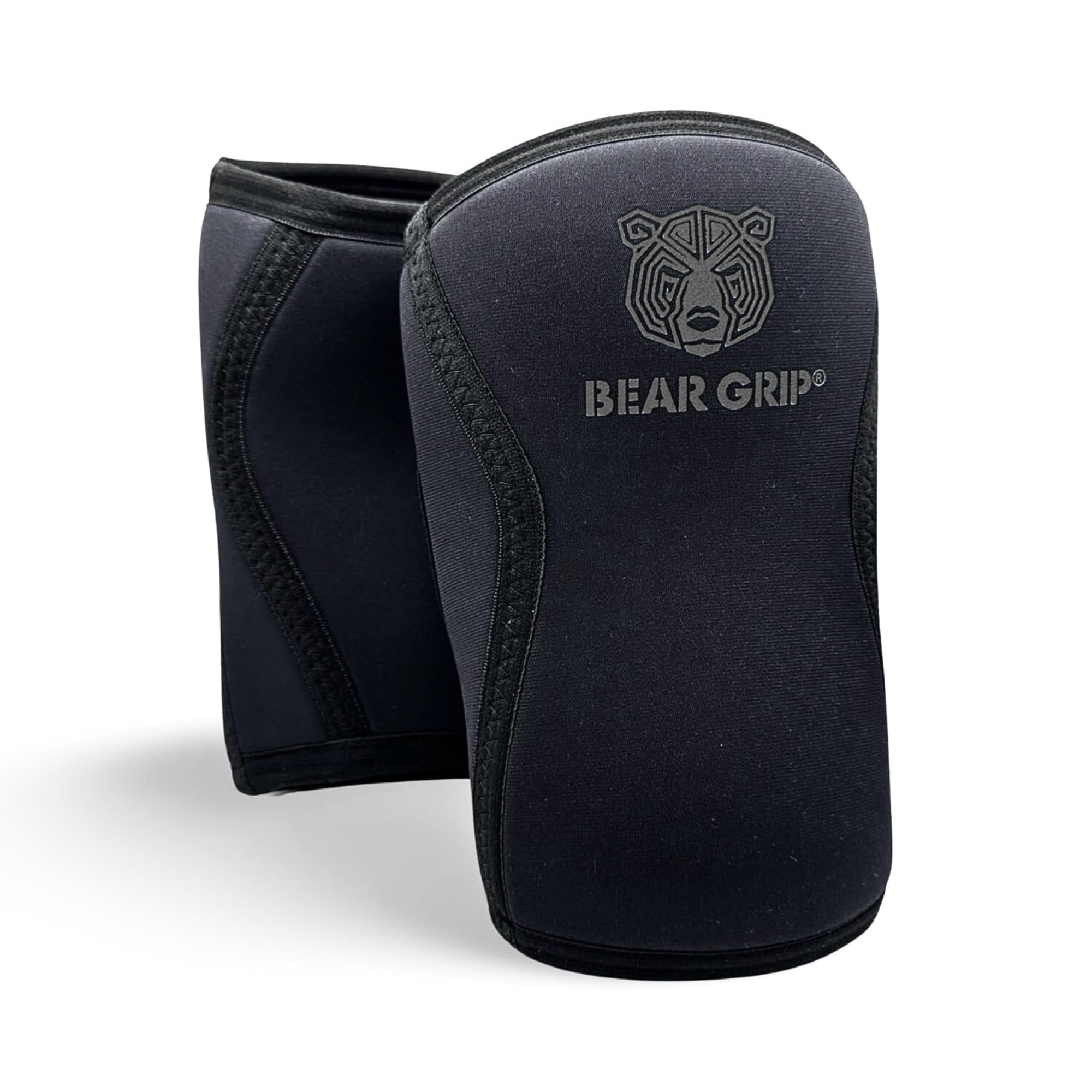 Bear Grip 7mm Neoprene Knee Sleeves for Weightlifting and Squats
