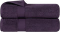 Jolof Store Zero Twist Cotton Bath Towel Set - Grape Seed (2-Pack)