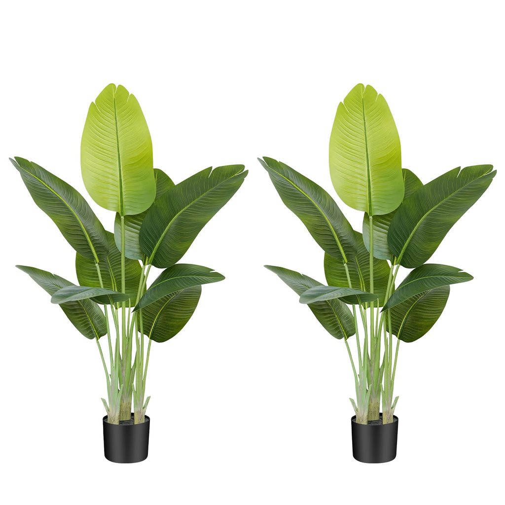 Keeplush 120CM Artificial Bird of Paradise Plant | Faux Banana Tree