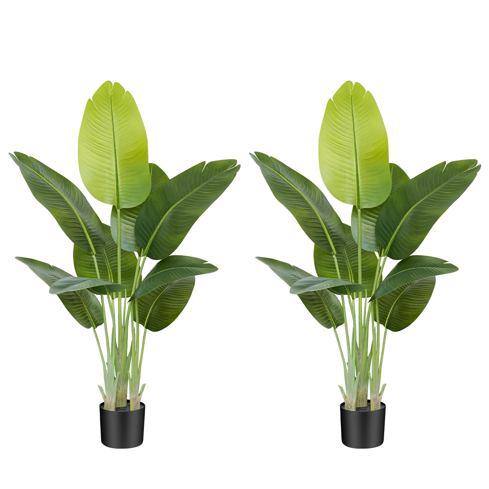 Keeplush 120CM Artificial Bird of Paradise Plant | Faux Banana Tree