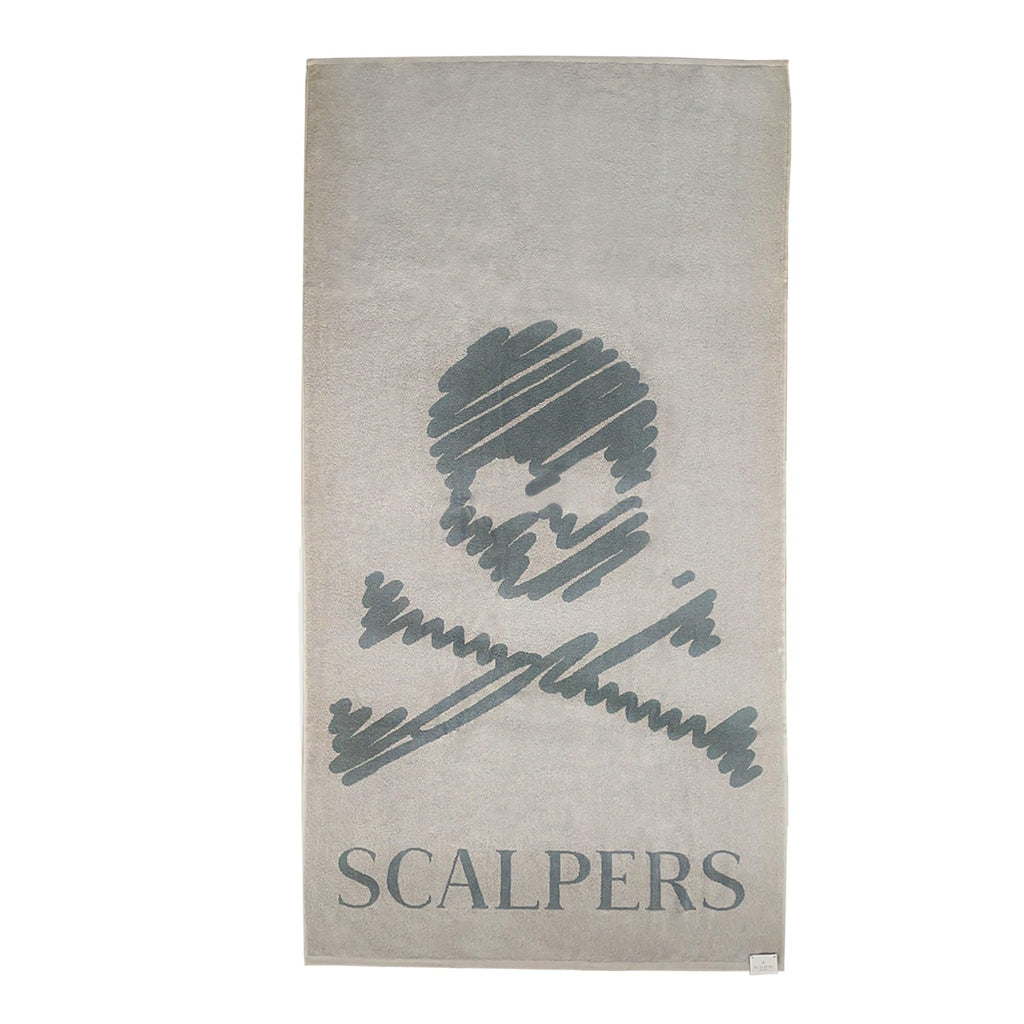 Scalpers Towel 90x180 cm 100% Cotton 500GSM Beige with Logo Home - image 1