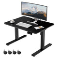 ERGOMAKER Low Height Electric Standing Desk, Lifts 48-75cm, 80x60cm, Black - image 1